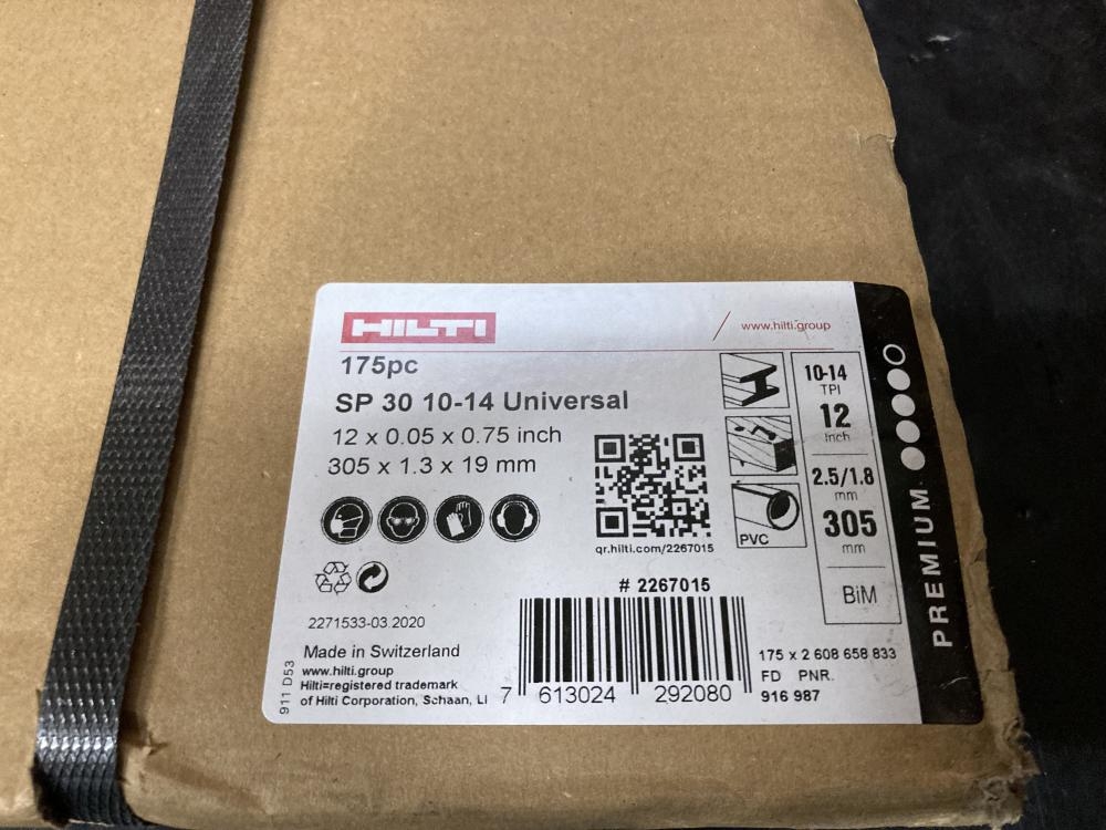 HILTI SP30 10-14 175枚 セーバーソーブレード ヒルティ HILTI SP30 10-14 175枚 セーバーソーブレード ヒルティ