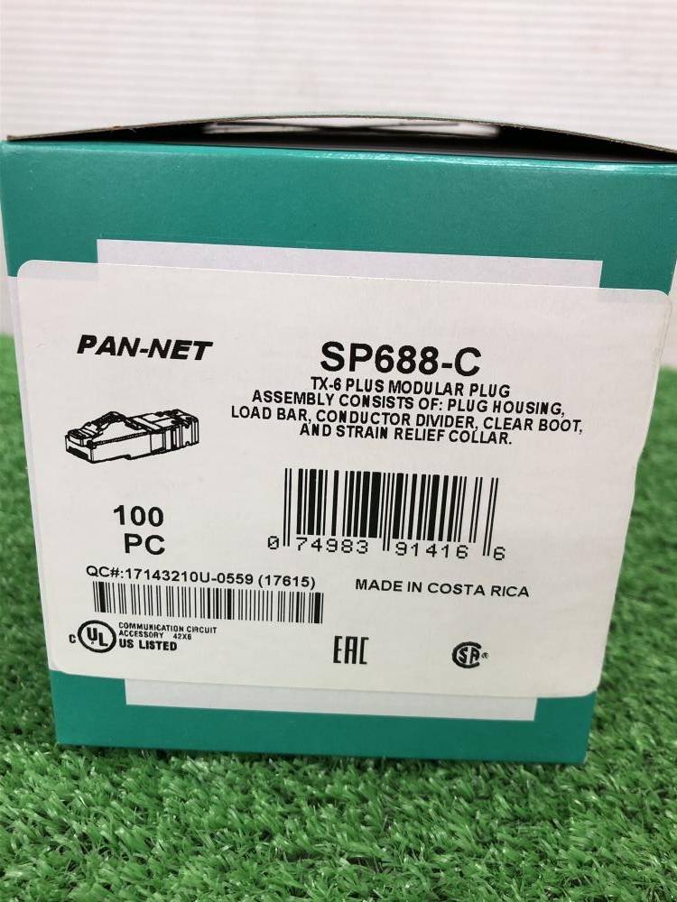 DANDUIT パンドウィット モラージュプラグ SP688-C 100PCの中古