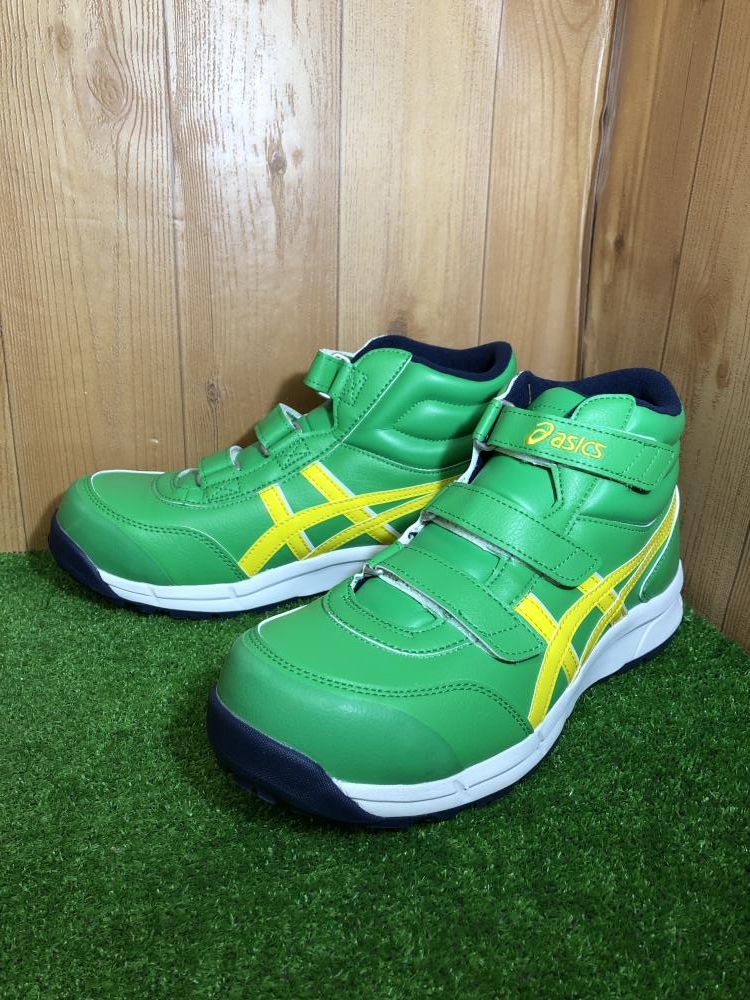 アシックス asics 安全靴 CP302 CILANTRO/VIBRANTYELLOW 2の中古 未