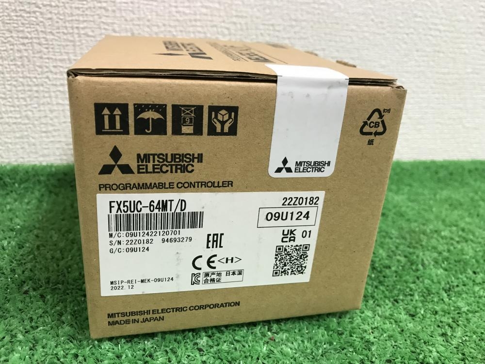 三菱電機 CPUユニット シーケンサ FX5UC-64MT/D 2022年製の中古 未使用