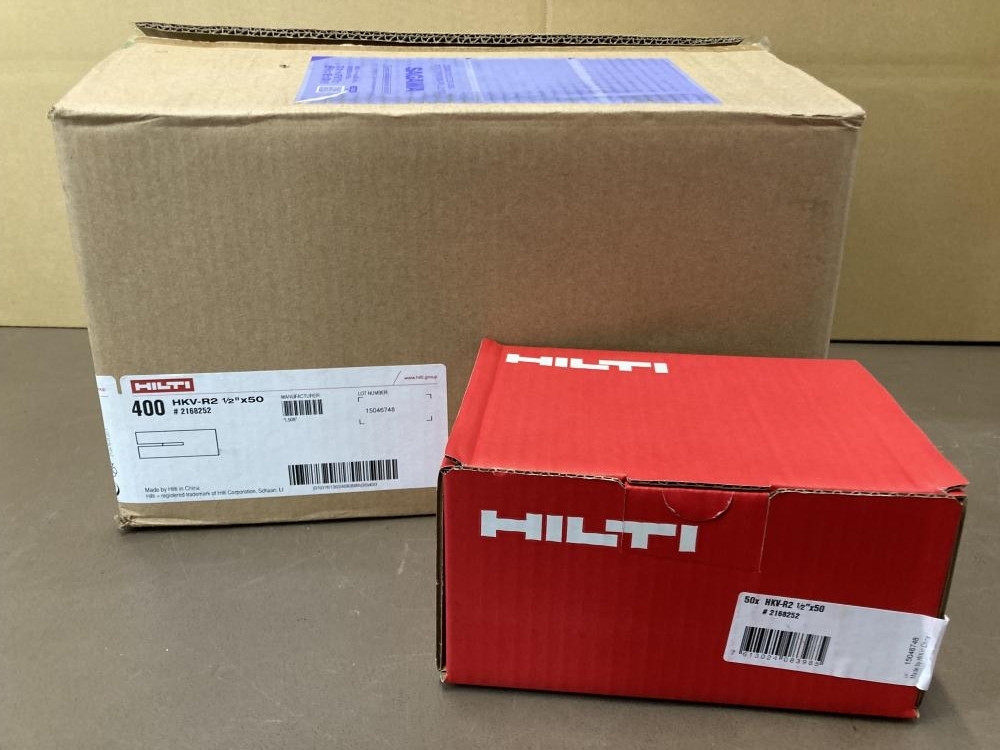 HILTI フラッシュアンカー 50個×8箱セット HKV-R2 1/2の中古 未使用品