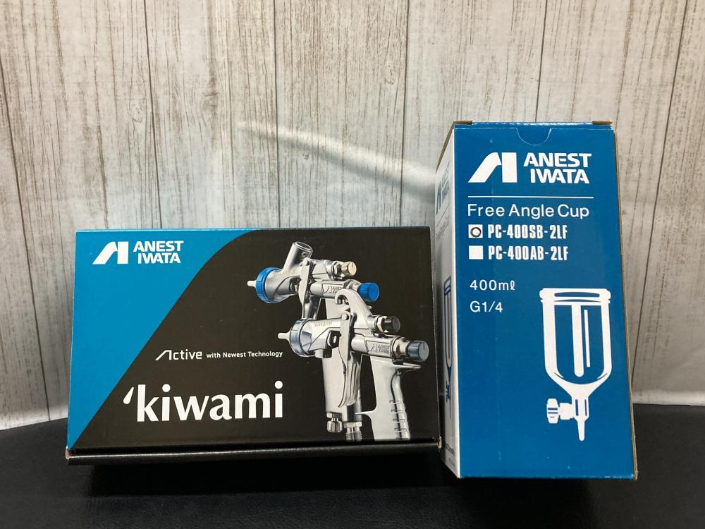 アネスト岩田 スプレーガン＋カップ KIWAMI-1-13B8/PC-400S-2LSFの中古 未使用品 《横浜・青葉》中古工具販売の専門店│  ツールオフ横浜店 ｜中古工具販売のツールオフ