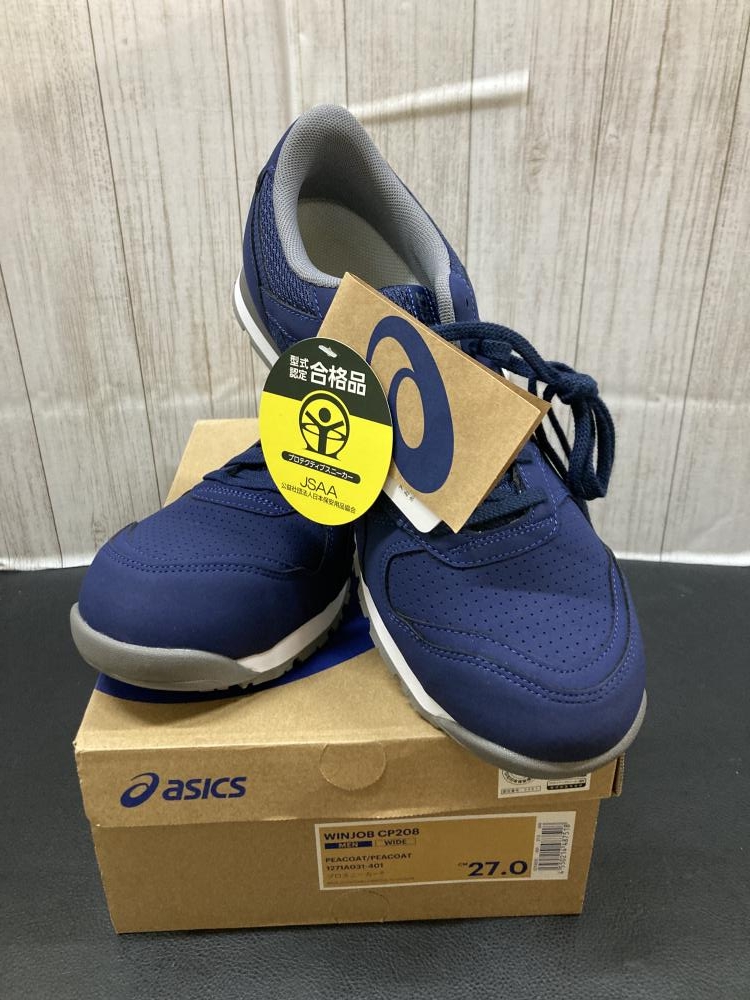 アシックス安全靴27㎝　WINJOB CP20新品未使用 アシックス 安全靴 WINJOB CP208 27.0cmの中古 未使用品 《横浜