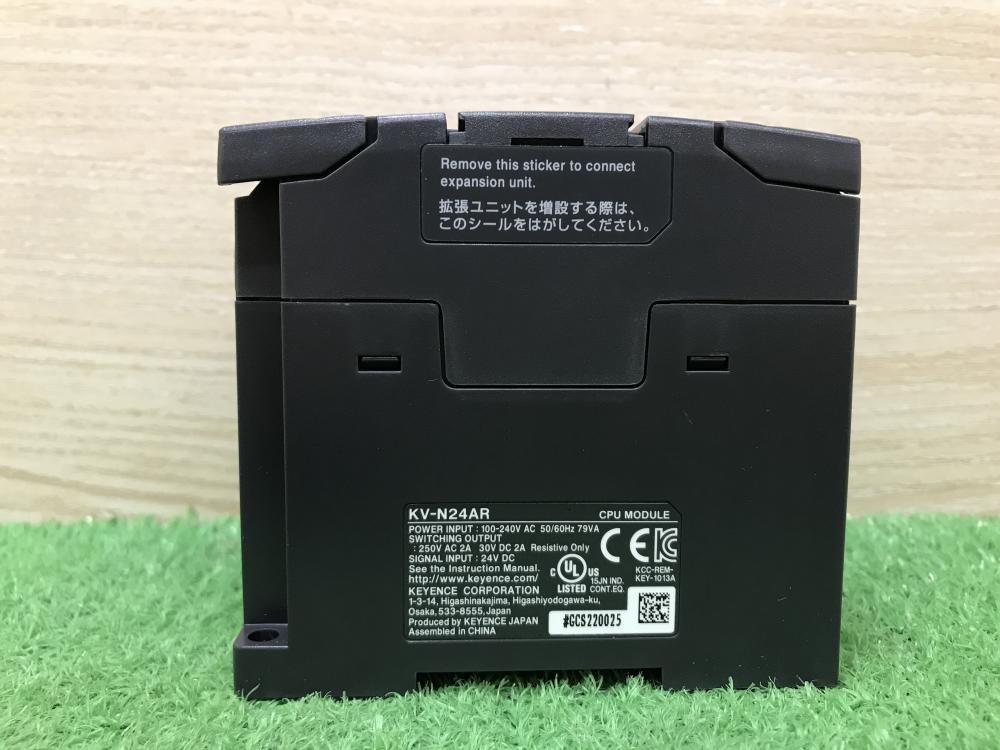 KEYENCE KV-N24AR PLC 基本ユニット AC電源タイプ 入力14点／出力10点 プログラマブル コントローラ キーエンス 新品未使用、KEYENCE、キーエンス KV-N24AR基本ユニット KV Nano