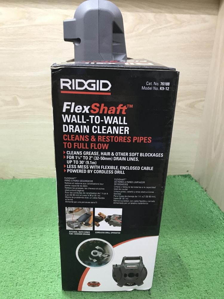 RIDGID フレックスシャフト K9-12の中古 未使用品 《神奈川