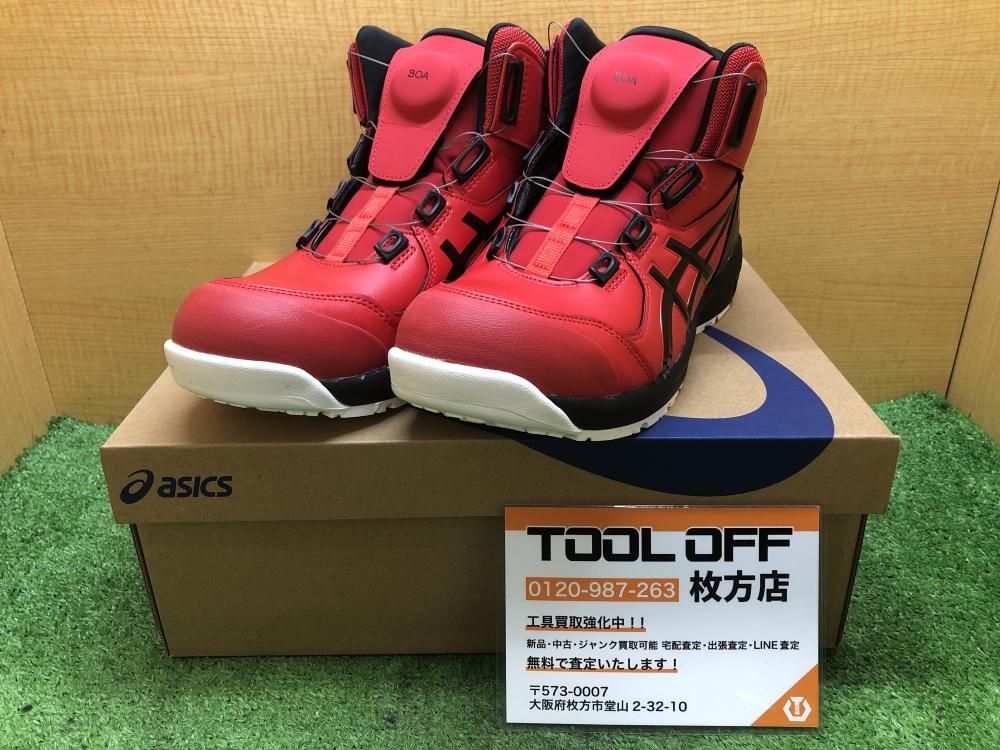 アシックス ASICS 安全靴 CP304 27cm CLASSIC RED/BLACKの中古 未使用