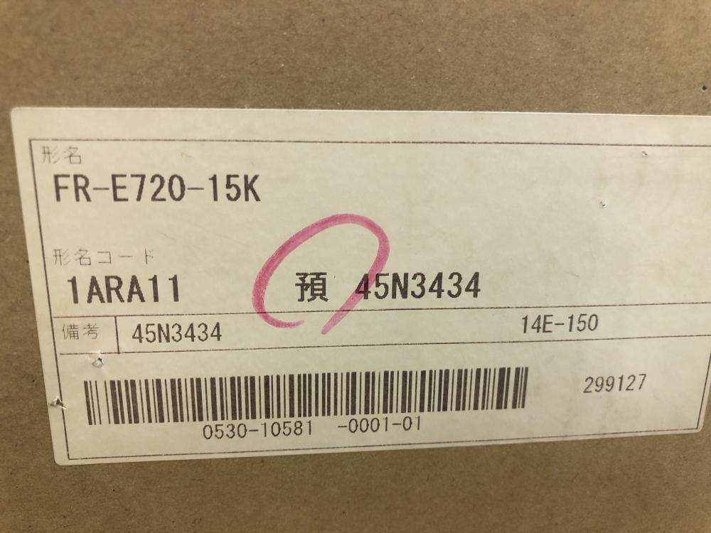 三菱 インバータ 速度調整器 FR-E720-15Kの中古 未使用品 《大阪・茨木 ...