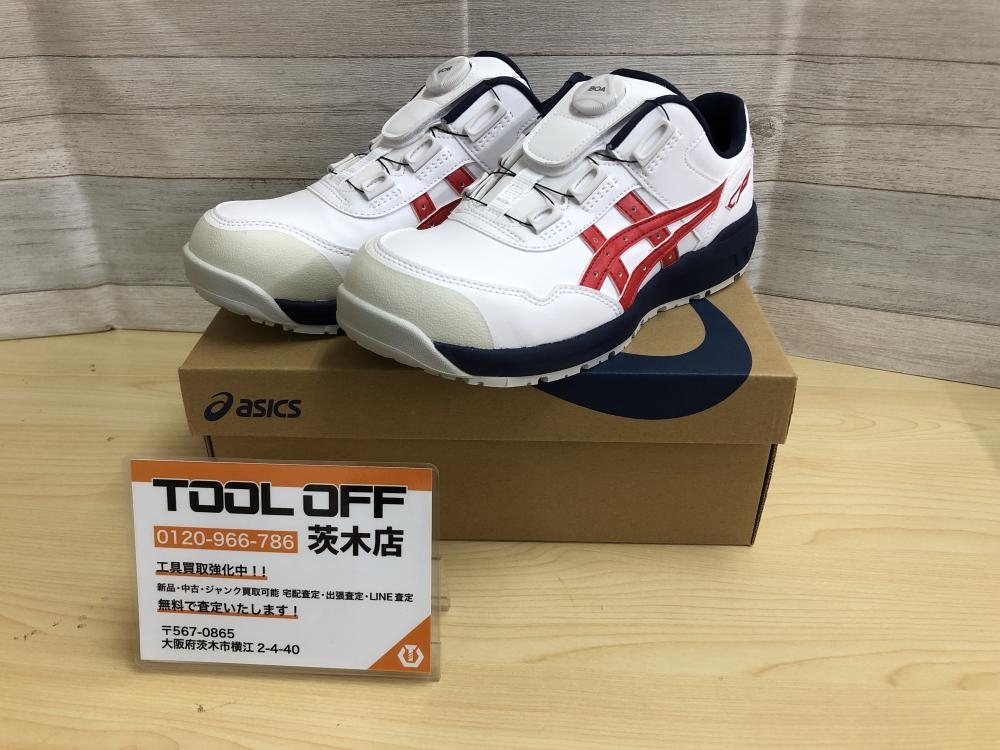 asics アシックス 安全靴 WINJOB CP306 100 ホワイト/クラシックレッド