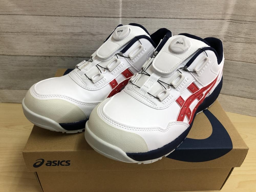 asics アシックス 安全靴 WINJOB CP306 100 ホワイト/クラシックレッド