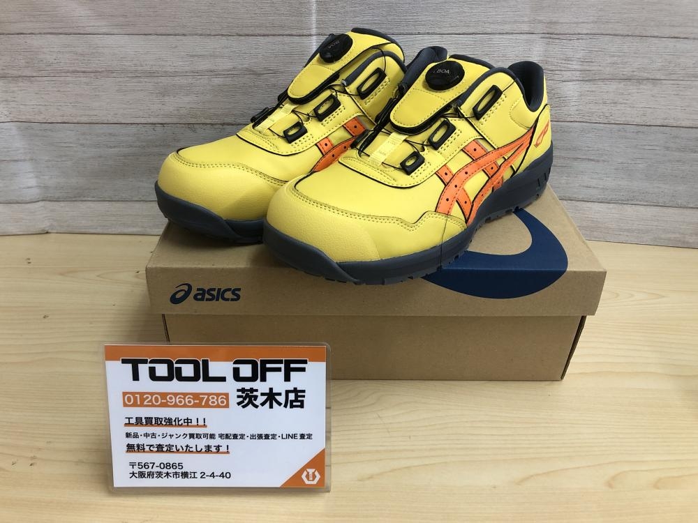 asics アシックス 安全靴 WINJOB CP306 ブライトイエロー/ハバネロ