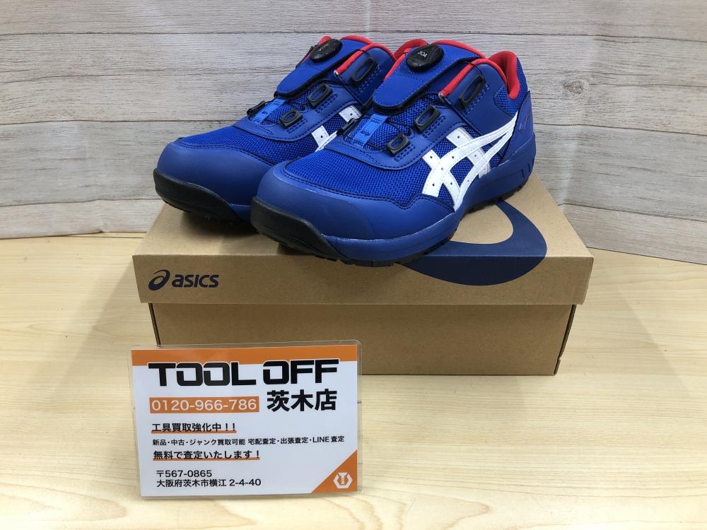 asics アシックス安全靴 青 28cm アシックス asics 安全靴 CP209BOA 26.5cmの中古 未使用品 《大阪