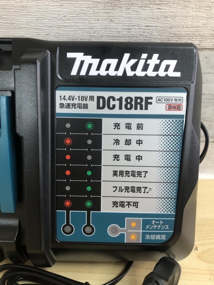 未使用品 makita 急速充電器 DC18RF 本体 動作品 18v マキタ 楽天市場】マキタ 急速充電器 DC18RF 最新型 14.4V/18Vリチウム