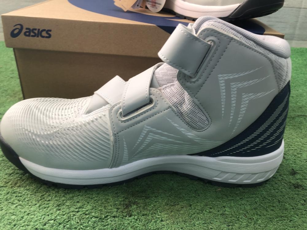asics 安全靴 作業靴 WINJOB CP120 グラシアグレー×ホワイト ウィンジョブ ASICS CP120 020 グラシアグレー×ホワイト 新色
