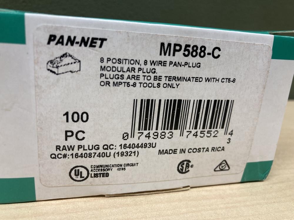【5箱】PANDUIT　MP588-C　500個 Panduit MP588-C Modular Plug (Pack of 100) : : Electronics \u0026  Photo