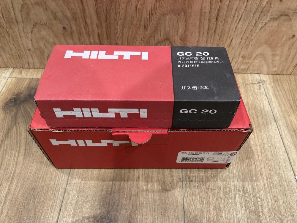 HILTI ヒルティ ガスピン ガス缶セット X-GN 20MX GC20の中古 未使用品 《東京・江戸川》中古工具販売の専門店│ ツールオフ江戸川店  ｜中古工具販売のツールオフ