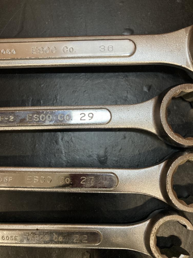 エスコ フレアーナットレンチ EA605E EA605F EA605G 3本セット　西区三篠町 エスコ フレアナットレンチ 4本セット EA605E/EA605F/EA605F-2/EA605G