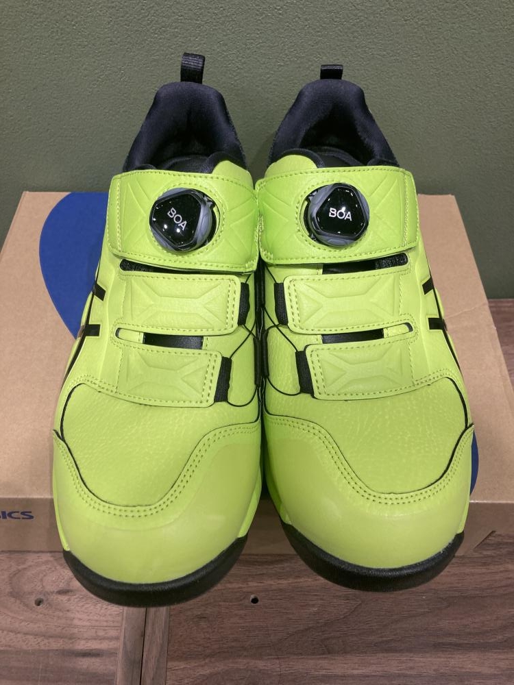 アシックス asics 安全靴 WINJOB CP307BOA NEONLIME／BLACKの中古 未