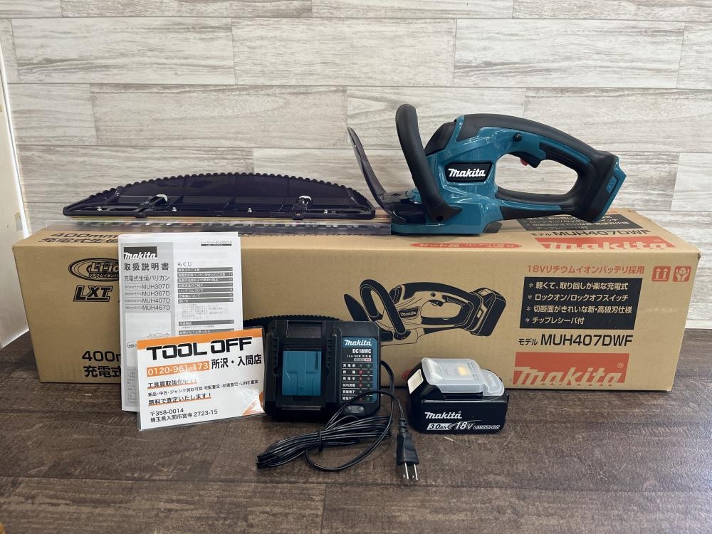 makita マキタ 400㎜充電式生垣バリカン MUH407DWFの中古 未使用品 