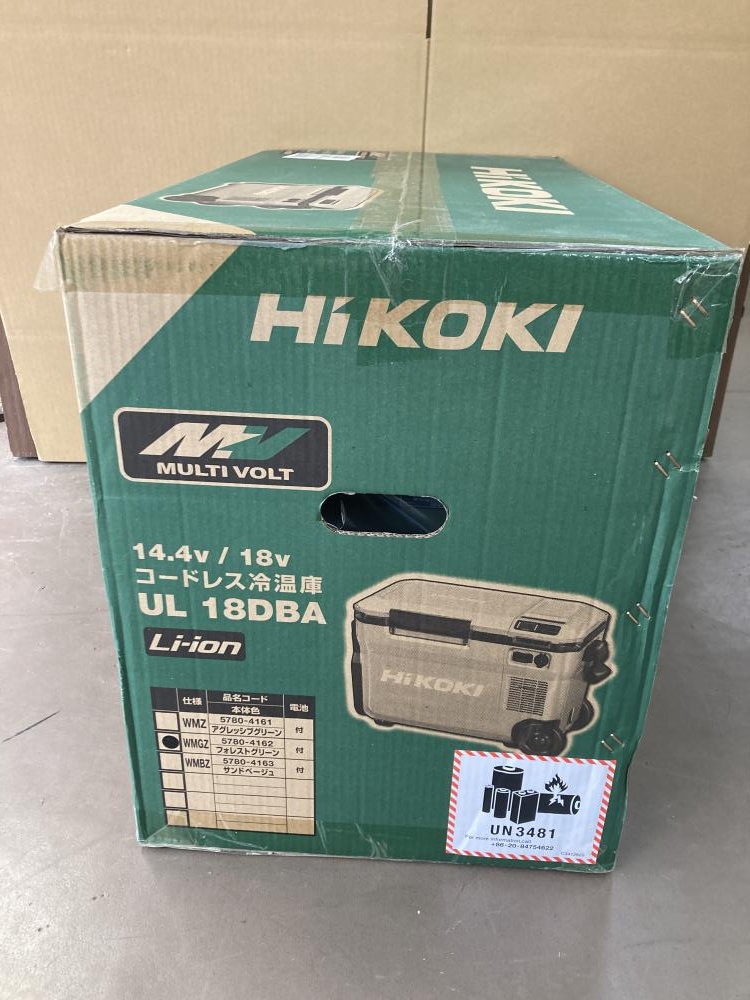 HiKOKI コードレス冷温庫 UL18DBA(WMGZ)の中古 未使用品 《横浜・青葉》中古工具販売の専門店│ ツールオフ横浜店  ｜中古工具販売のツールオフ