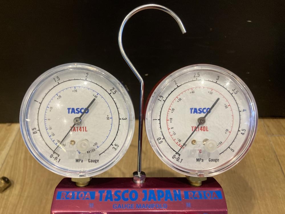 TASCO ゲージマニホールド TA141L・TA140Lの中古 中古C傷汚れあり 《東京・調布》中古工具販売の専門店│ ツールオフ調布店  ｜中古工具販売のツールオフ