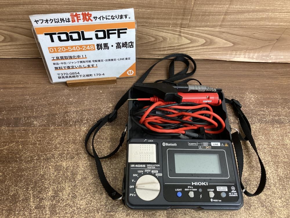 HIOKI　絶縁抵抗計　IR4052　中古品 HIOKI 絶縁抵抗計 IR4052-11の中古 未使用品 《東京・八王子》中古工具