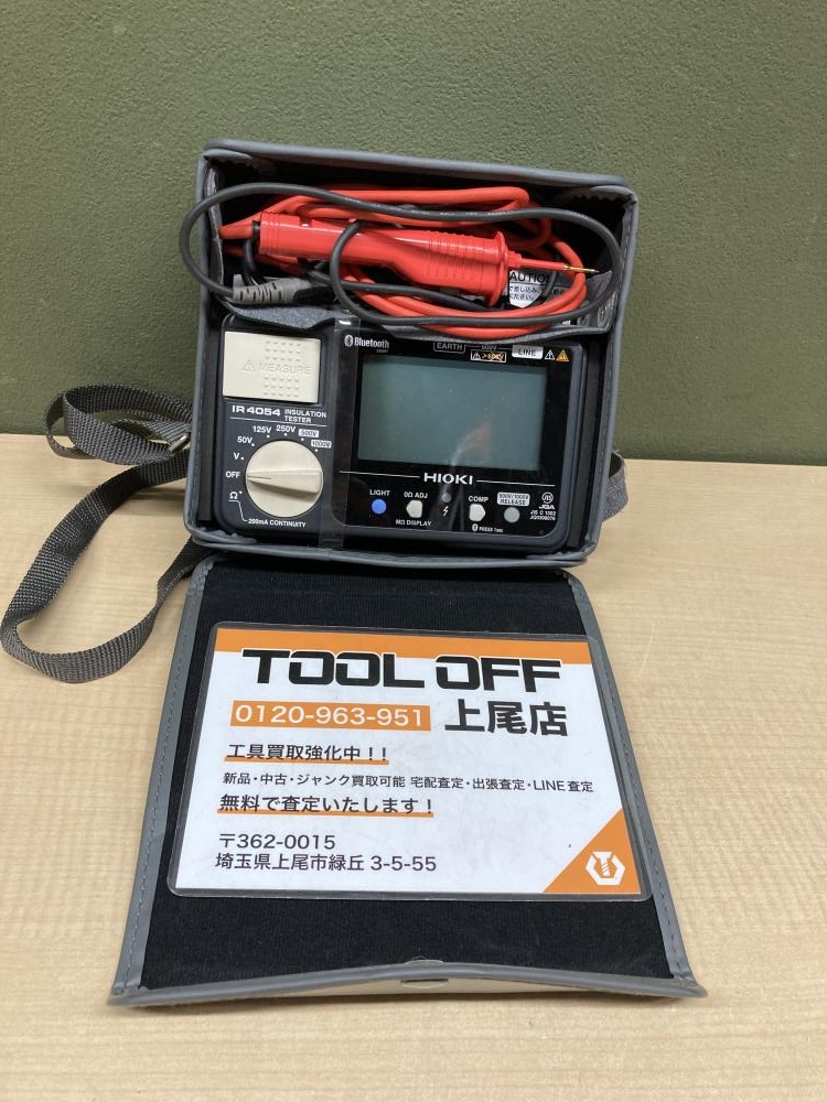 HIOKI 絶縁抵抗計 IR4054-11の中古 未使用品 《埼玉・上尾》中古