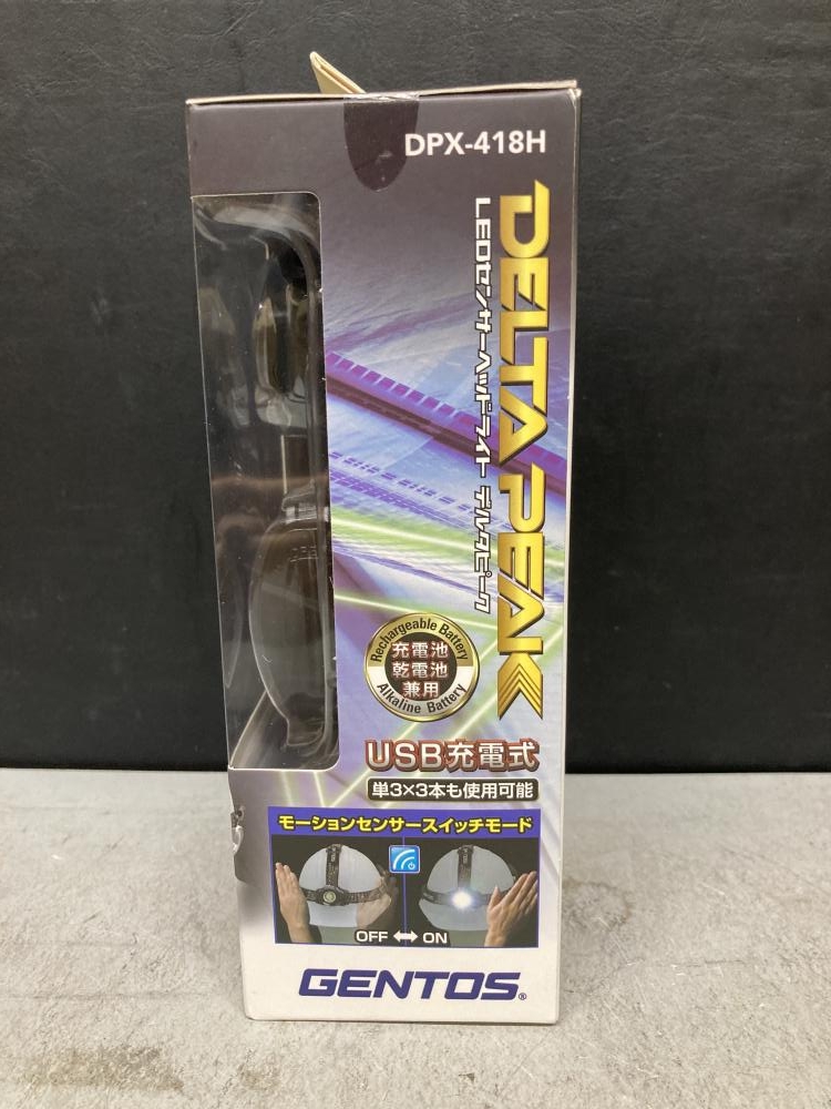 GENTOS LEDセンサーヘッドライトデルタピーク DPX-418Hの中古 未使用品 《東京・調布》中古工具販売の専門店│ ツールオフ調布店  ｜中古工具販売のツールオフ