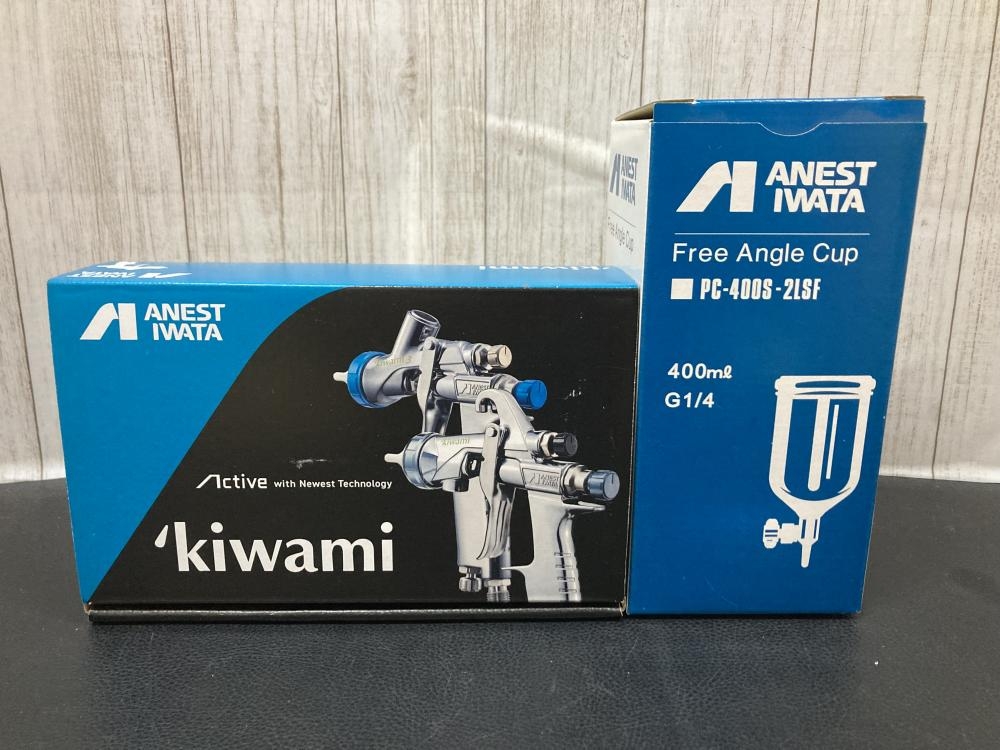 アネスト岩田 スプレーガン+カップセット KIWAMI-1-13B8の中古 未使用品 《横浜・青葉》中古工具販売の専門店│ ツールオフ横浜店  ｜中古工具販売のツールオフ